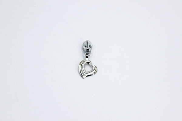 Automatik-Schieber mit Anhänger Amore silber